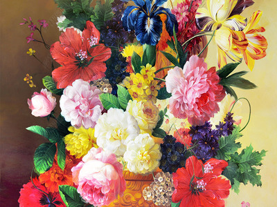 華彩與質樸 古典油畫中的花卉與蔬果之美